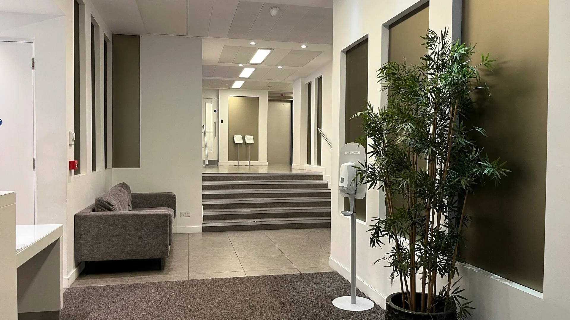 Hyde Park apartment building entrance lobby